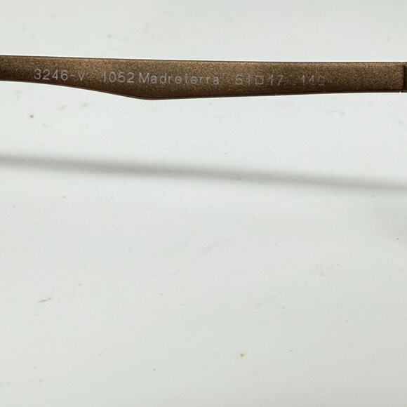 PERSOL PO3246V 1052 Madreterra Demo Lens Rectangle 51-17-140 Men's H20101 - Picture 6 of 8